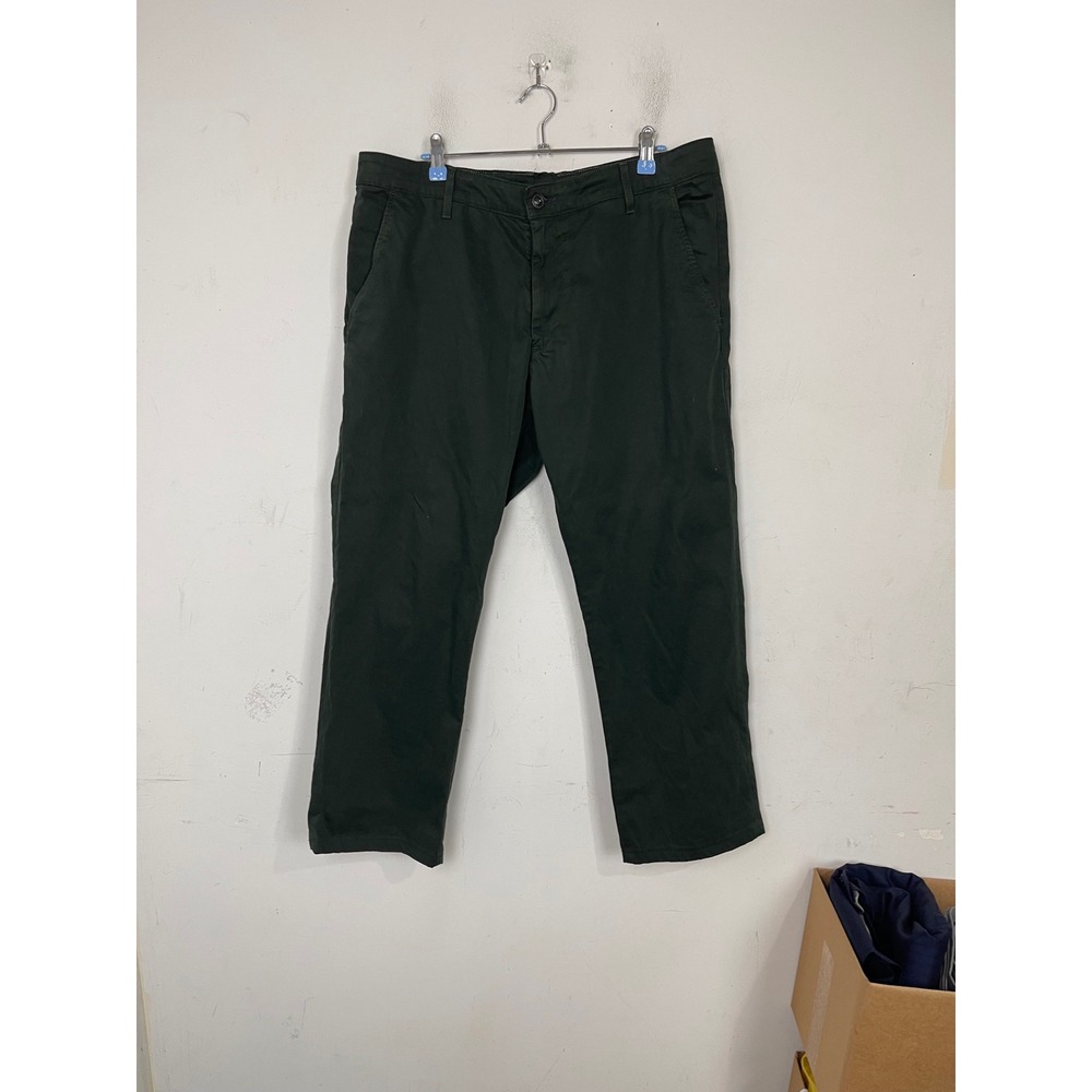AG Adriano Goldschmied Mens Chino Pants 36x27 Green Cotton Stretch 1188SUBDKVY
